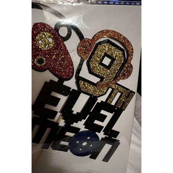 NEW Video Game On Level 9 Cake Topper 9th Gaming Birthday Decorations - Picture 7 of 10